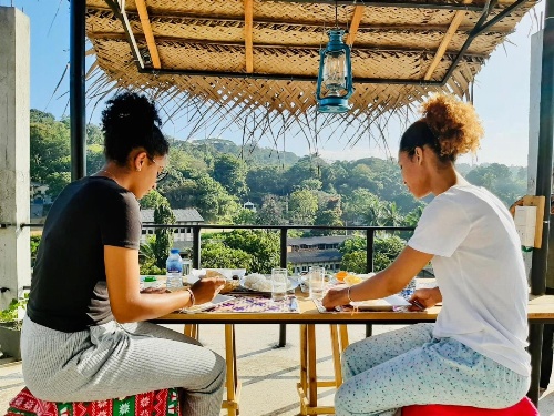 Mountain White Villa by Sunrise image 1